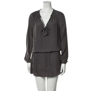 Ramy Brook Charcoal London Tassel Mini Dress Size XS